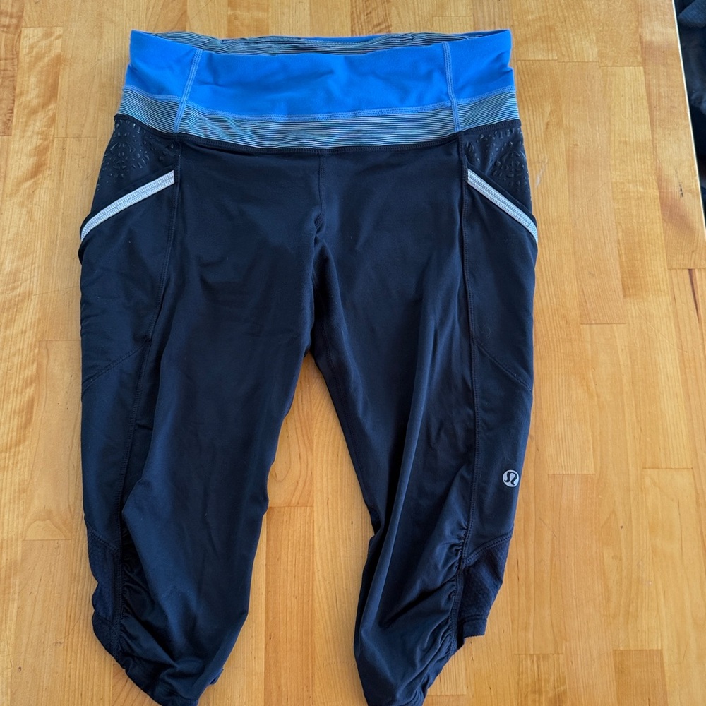 Lululemon Black and Blue Track Pants